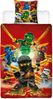 BERONAGE Kinderbettwäsche Lego Ninjago Champion Fire Bettwäsche Linon / Renforcé, 100% Baumwolle, 2 teilig, 135x200 + 80x80 cm Bild 2