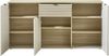Sideboard >Ina< in Cashmere / Riva Eiche Dekor - 90x180x45cm (BxHxT) Bild 3