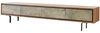 Lowboard Juwelo 200 cm Akazie Natur mit Steinfurnier 4 Türen Bild 1