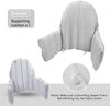 Kissen für Hochstühle, neues Hochstuhlkissen, integriertes aufblasbares Kissen, weich und bequem, bequemes Sitzen für Babys (graue Streifen) Bild 4