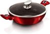 Berlinger Haus Kochen Berlinger Haus Granit-Woktopf 32cm 4.9l Metallic Line Burgundy BH1264N Bild 2