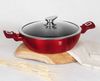 Berlinger Haus Kochen Berlinger Haus Granit-Woktopf 32cm 4.9l Metallic Line Burgundy BH1264N Bild 4
