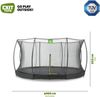 EXIT Silhouette Bodentrampolin ø427cm mit Sicherheitsnetz - schwarz Bild 3