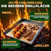 Blumtal Grillplatte Set Plancha Grillplatte Edelstahl inkl. 2 Grillspachteln & Ölflasche (Spar-Set, 4-St), Plancha Grill Set 30x40 cm – Edelstahl, rostfrei & robust für Gasgrill Bild 5