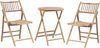Bistro Set SAVELLETRI Holz Heller Holzfarbton Bild 4