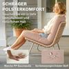 Outsunny Sitzgruppe mit Zweisitzer, 2 Sessel, Glastisch, Breitem & Tiefem Sitz, Kissen, (Lounge-Set, 4-tlg, Gartenmöbel Set), für Garten Balkon Braun Bild 4