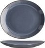 MÄSER Speiseteller Mäser 6x Natural Speiseteller oval Steingut große Ess-Teller blau Bild 4