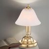 Messing LED Tischlampe, Touchschalter, Höhe 27 cm ANTIQUE Bild 2
