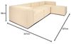 HOME DELUXE Ecksofa Modulares Sofa FINO - L, individuell Stellbar 4 Teile, Couch, Wohnzimmersofa, Modulsofa Bild 3