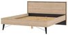 Dmora - Doppelbett Roberte, Struktur des Container-Betts, Sommier mit Verkleidung, Matratzenhalterstruktur, 207x173 h91 cm, helle Eiche Bild 5