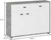 IDIMEX Highboard VIKA, Kommode Flurkommode mit Schublade und Ablagen Bild 2