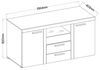 Sideboard Rumba Betonoptik Weiß matt Bild 2