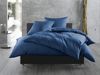 Bettwaesche-mit-Stil Mako-Satin / Baumwollsatin Bettwäsche uni / einfarbig Jeans Blau Kissenbezug 80x80 cm Bild 3