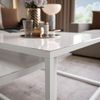 Lookway Couchtisch YOSHI GLASS 2in1 mit schwarzem und weißem Gestell (2er-Set), Breite: 70 cm und 60 cm Bild 5
