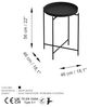 Couchtisch, 'SHB-007', 56 x 46 x 46, Schwarz Bild 3
