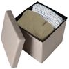 Urban Living Sitzwürfel Sitzhocker faltbar Sitzwürfel "ASPECT LIN" Sitz-Box, mit Stauraumfach Bild 5