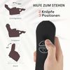 HOMCOM Massagesessel Fernsehsessel mit Aufstehhilfe, Liegefunktion, Heizfunktion (TV-Sessel, 1-St, Relaxsessel), mit Taschenfederkern, Seitentasche und Fernbedienung, Braun Bild 4