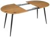 HOME DECO FACTORY The Esstisch aus Metall und Holz, Ausziehbarer Tisch, 4 A, 6 Personen, Braun/Schwarz, 160 x 75 x 80 Bild 4