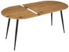 HOME DECO FACTORY The Esstisch aus Metall und Holz, Ausziehbarer Tisch, 4 A, 6 Personen, Braun/Schwarz, 160 x 75 x 80 Bild 5