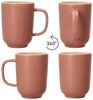 Ritzenhoff & Breker Becher Ritzenhoff 6x Jasper Kaffeebecher 250ml H10,4cm Puder Tee-Tassen, Steingut Bild 5