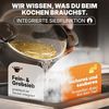 STONELINE Topf-Set Kochgeschirr-Set, mit Siebglasdeckeln, induktionsgeeignet (8tlg, grau), Aluminiumguss (Kochgeschirr-Set, 8-tlg, Kochgeschirr-Set, 2x Kochtopf, 1x Stielkasserolle, 2x Bratpfanne), mit echten Steinpartikeln, induktionsgeeignet, Designe... Bild 5
