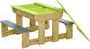 Wendi Toys 'Esel' Kindersitzgruppe & Matschtisch, Kiefernholz natur / grün, 100 x 80 x 53 cm Bild 4
