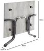 SIEGER 5160-31 Klapptisch Polytec (HPL) 120x80 cm Stahlgestell eisengrau / Tischplatte Polytec (HPL) Beton hell Bild 3
