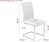 4er Set Schwingstuhl Linn - Webstoff Anthrazit Bild 3