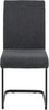 4er Set Schwingstuhl Linn - Webstoff Anthrazit Bild 4