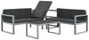 vidaXL 3-tlg. Garten-Lounge-Set mit Kissen Aluminium Schwarz 44448 Bild 3