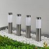 Lindby Außen-Stehlampe Sirita, LED, Edelstahl Alu tageslicht IP44, 1 x 0,2 W LED, tageslicht Bild 3