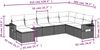 vidaXL 8-tlg. Garten-Sofagarnitur mit Kissen Schwarz Poly Rattan 3252892 Bild 3
