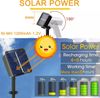 Auting Solar LED lichterkette balkon außen,Solar Kristall Kugeln Warmweiß 60 LEDs 11M 8 Modi Außer Innen Lichter Beleuchtung für Garten,Bäume,Terrasse,Weihnachten,Partys Bild 3