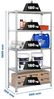 Simon Rack Schwerlastregal, 1800 x 900 x 500 mm, Bis 180 kg Belastbar, 5 Verstellbare Ablagen, Kellerregal, Lagerregal, Grau/Verzinkt - Simonclick Bild 2