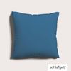 Schlafgut Woven Satin Bettwäsche | Kissenbezug einzeln 80x80 cm | blue-mid Bild 2