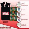 BERONAGE Jugendbettwäsche Marvel Logo Bettwäsche schwarz Linon / Renforcé, 2 teilig, 135x200 + 80x80 cm Bild 3