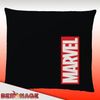 BERONAGE Jugendbettwäsche Marvel Logo Bettwäsche schwarz Linon / Renforcé, 2 teilig, 135x200 + 80x80 cm Bild 5