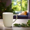 matches21 HOME & HOBBY Tasse Kaffeetassen 4er Set einfarbig gerippt Pastellfarben Rillen, 4-tlg, Keramik, Tee Kaffee-Becher, modern, orange beige creme grün, 300 ml Bild 3