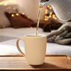 matches21 HOME & HOBBY Tasse Kaffeetassen 4er Set einfarbig gerippt Pastellfarben Rillen, 4-tlg, Keramik, Tee Kaffee-Becher, modern, orange beige creme grün, 300 ml Bild 4