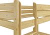 Erst-Holz Etagenbett Kiefer-Massivholz 100x200 Nische 100 teilbar Rollroste Bild 5