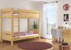 Erst-Holz Etagenbett Kiefer-Massivholz 100x200 Nische 100 teilbar Rollroste Bild 2