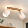Lindby Deckenstrahler Imarin, Holz IP20, 2 x 15 W LED Bild 2