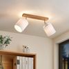 Lindby Deckenstrahler Imarin, Holz IP20, 2 x 15 W LED Bild 3
