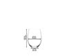 Riedel 5414-50 O Wine Tumbler Weingläser, Bleifreies Kristallglas, 21. 1 Fluid_Ounces, farblos Bild 3