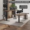 JUMMICO Schreibtisch höhenverstellbar mit 4 Memory-Funktionen, Schwarz/Vintage-Braun, 140x70 cm Bild 3