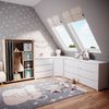 Kleiderschrank Doros Sonoma 100 x 146.6 cm mit Faltboxen Vicco Bild 2