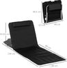 Outsunny Strandmatte, 2er Set Faltbare Strandmatratze, 5-stufige Höhenverstellbare Strandliege mit Tragetasche, Stahl, Schwarz, 134 x 48 x 33-43 cm Bild 3