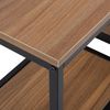 Konsolentisch dunkler Holzfarbton / schwarz 30x120 cm rechteckig BELMONT Bild 5