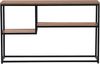 Konsolentisch dunkler Holzfarbton / schwarz 30x120 cm rechteckig BELMONT Bild 4
