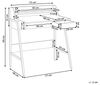 Schreibtisch heller Holzfarbton 73x48 cm 2 Schubladen BROXTON Bild 3